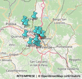 Mappa Via della Cooperazione, 50019 Sesto Fiorentino FI, Italia (9.17667)