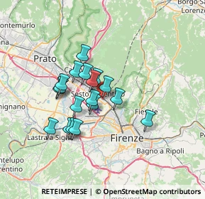 Mappa Via della Cooperazione, 50019 Sesto Fiorentino FI, Italia (5.44889)