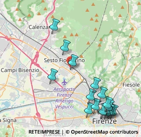 Mappa Via della Cooperazione, 50019 Sesto Fiorentino FI, Italia (5.24235)