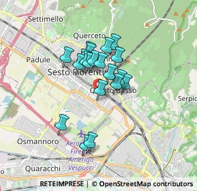 Mappa Via della Cooperazione, 50019 Sesto Fiorentino FI, Italia (1.287)