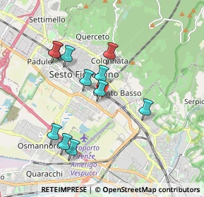 Mappa Via della Cooperazione, 50019 Sesto Fiorentino FI, Italia (1.78182)