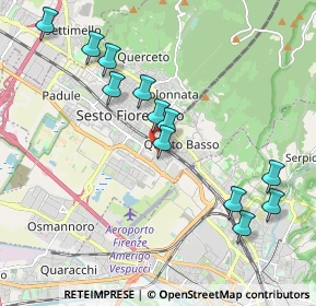 Mappa Via della Cooperazione, 50019 Sesto Fiorentino FI, Italia (2.0775)
