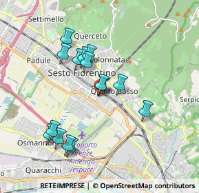 Mappa Via della Cooperazione, 50019 Sesto Fiorentino FI, Italia (1.75467)