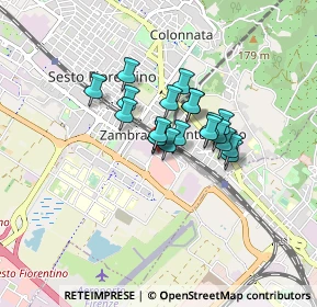 Mappa Via della Cooperazione, 50019 Sesto Fiorentino FI, Italia (0.542)