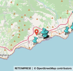 Mappa Via Giacomo Leopardi, 18038 Sanremo IM, Italia (3.81786)