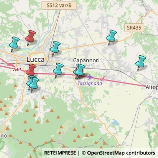 Mappa Via Tazio Nuvolari, 55012 Capannori LU, Italia (4.58909)