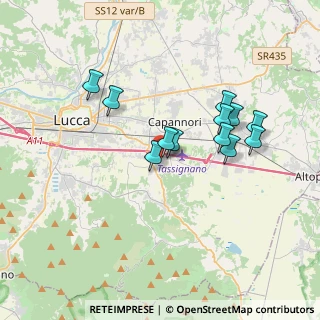 Mappa Via Tazio Nuvolari, 55012 Capannori LU, Italia (3.21333)
