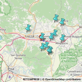 Mappa Via Tazio Nuvolari, 55012 Capannori LU, Italia (6.14364)