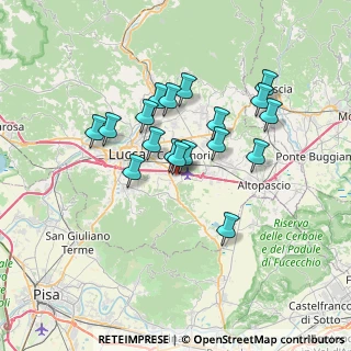 Mappa Via Tazio Nuvolari, 55012 Capannori LU, Italia (5.92111)
