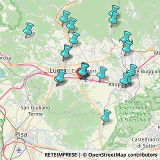 Mappa Via Tazio Nuvolari, 55012 Capannori LU, Italia (8.2255)
