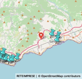 Mappa Strada, 18038 Sanremo IM, Italia (7.01846)