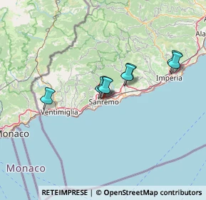 Mappa Strada Mulattiera S. Romolo, 18038 Sanremo IM, Italia (32.48923)