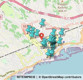 Mappa Strada Mulattiera S. Romolo, 18038 Sanremo IM, Italia (0.6225)