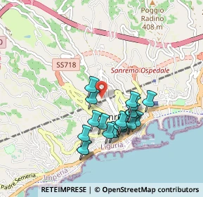 Mappa Strada Mulattiera S. Romolo, 18038 Sanremo IM, Italia (0.8035)