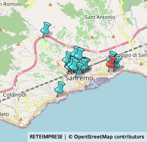 Mappa Strada Mulattiera S. Romolo, 18038 Sanremo IM, Italia (0.96353)