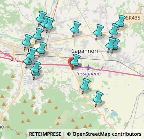 Mappa Carraia, 55061 Capannori LU, Italia (4.53474)