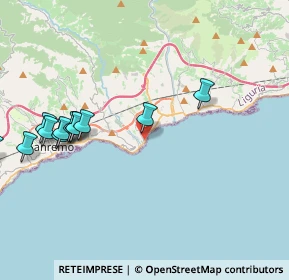 Mappa Via Stefano Geva, 18038 Sanremo IM, Italia (4.69667)