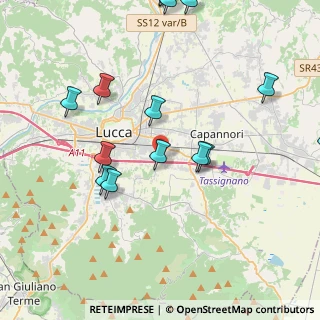 Mappa Via Comunale Chiesa di Toringo, 55012 Capannori LU, Italia (5.08533)