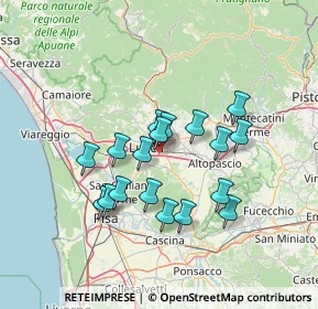 Mappa Via Comunale Chiesa di Toringo, 55012 Capannori LU, Italia (11.96056)