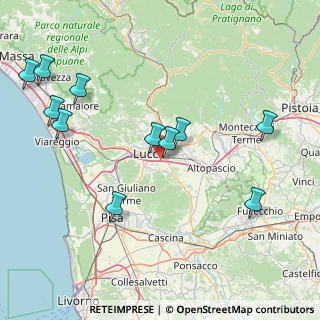Mappa Via Comunale Chiesa di Toringo, 55012 Capannori LU, Italia (18.88364)