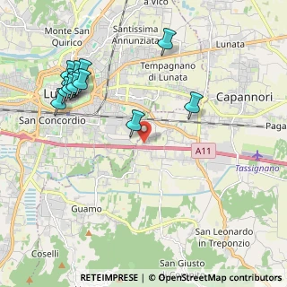 Mappa Via Comunale Chiesa di Toringo, 55012 Capannori LU, Italia (2.42833)