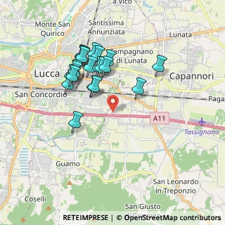 Mappa Via Comunale Chiesa di Toringo, 55012 Capannori LU, Italia (1.7555)