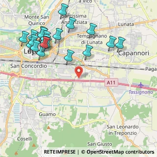 Mappa Via Comunale Chiesa di Toringo, 55012 Capannori LU, Italia (2.6145)