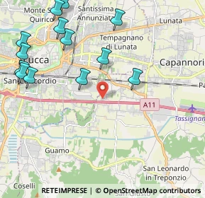Mappa Via Comunale Chiesa di Toringo, 55012 Capannori LU, Italia (2.70462)
