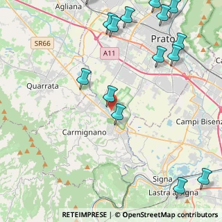 Mappa Via di Bogaia, 59100 Prato PO, Italia (6.152)