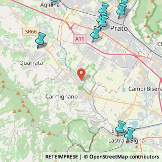Mappa Via di Bogaia, 59100 Prato PO, Italia (7.125)