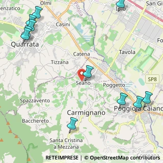 Mappa Via Giacomo Matteotti, 59011 Seano PO, Italia (3.29818)
