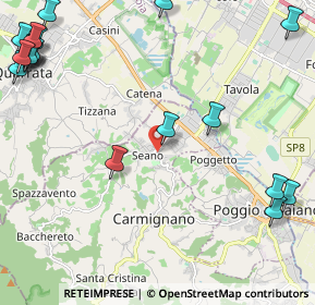 Mappa Via Federigo Tozzi, 59015 Seano PO, Italia (3.41895)