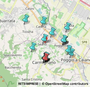 Mappa Via Federigo Tozzi, 59015 Seano PO, Italia (1.6535)