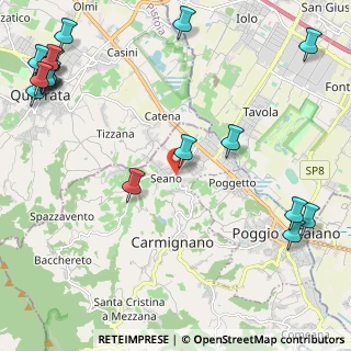 Mappa Via Federigo Tozzi, 59011 Seano PO, Italia (3.41895)