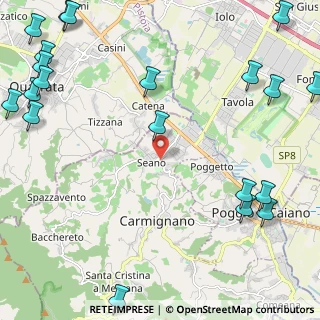 Mappa Via Federigo Tozzi, 59011 Seano PO, Italia (3.584)