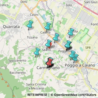 Mappa Via Federigo Tozzi, 59011 Seano PO, Italia (1.6535)