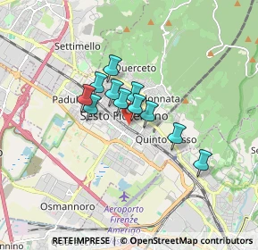 Mappa Via Galileo Galilei, 50019 Sesto Fiorentino FI, Italia (1.10455)