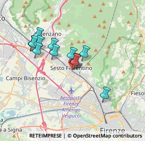 Mappa Via Galileo Galilei, 50019 Sesto Fiorentino FI, Italia (3.06083)