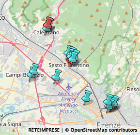 Mappa Via Galileo Galilei, 50019 Sesto Fiorentino FI, Italia (4.00278)