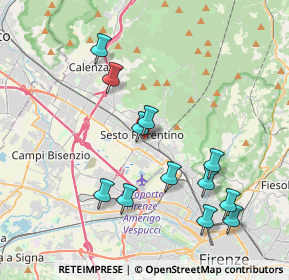 Mappa Via Galileo Galilei, 50019 Sesto Fiorentino FI, Italia (4.08833)