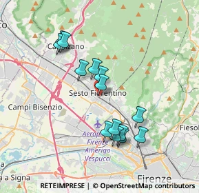 Mappa Via Galileo Galilei, 50019 Sesto Fiorentino FI, Italia (3.41)