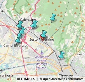 Mappa Via Galileo Galilei, 50019 Sesto Fiorentino FI, Italia (3.72538)