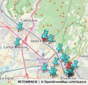 Mappa Via Galileo Galilei, 50019 Sesto Fiorentino FI, Italia (5.4185)