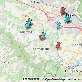 Mappa Via Morandi, 59011 Seano PO, Italia (4.955)