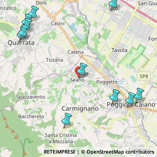 Mappa Via Morandi, 59011 Seano PO, Italia (3.29909)