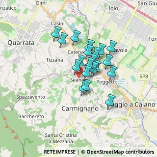 Mappa Via Morandi, 59011 Seano PO, Italia (1.2775)