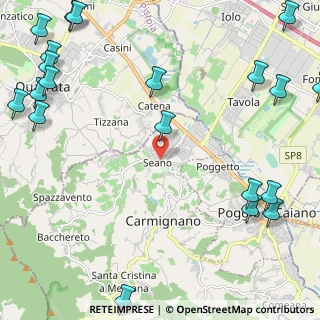 Mappa Via Morandi, 59011 Seano PO, Italia (3.5735)