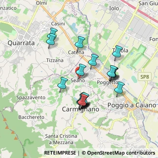 Mappa Via Morandi, 59011 Seano PO, Italia (1.6835)