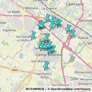 Mappa Via dell'Olmo, 50013 Campi Bisenzio FI, Italia (1.4835)