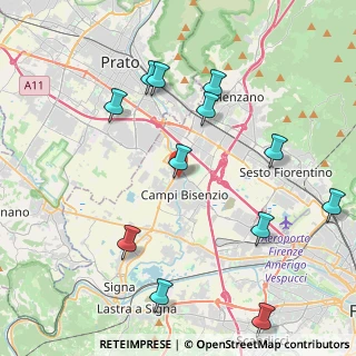 Mappa Via dell'Olmo, 50013 Campi Bisenzio FI, Italia (4.8225)